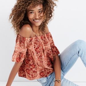 Like New! Madewell off-the-shoulder Blouse